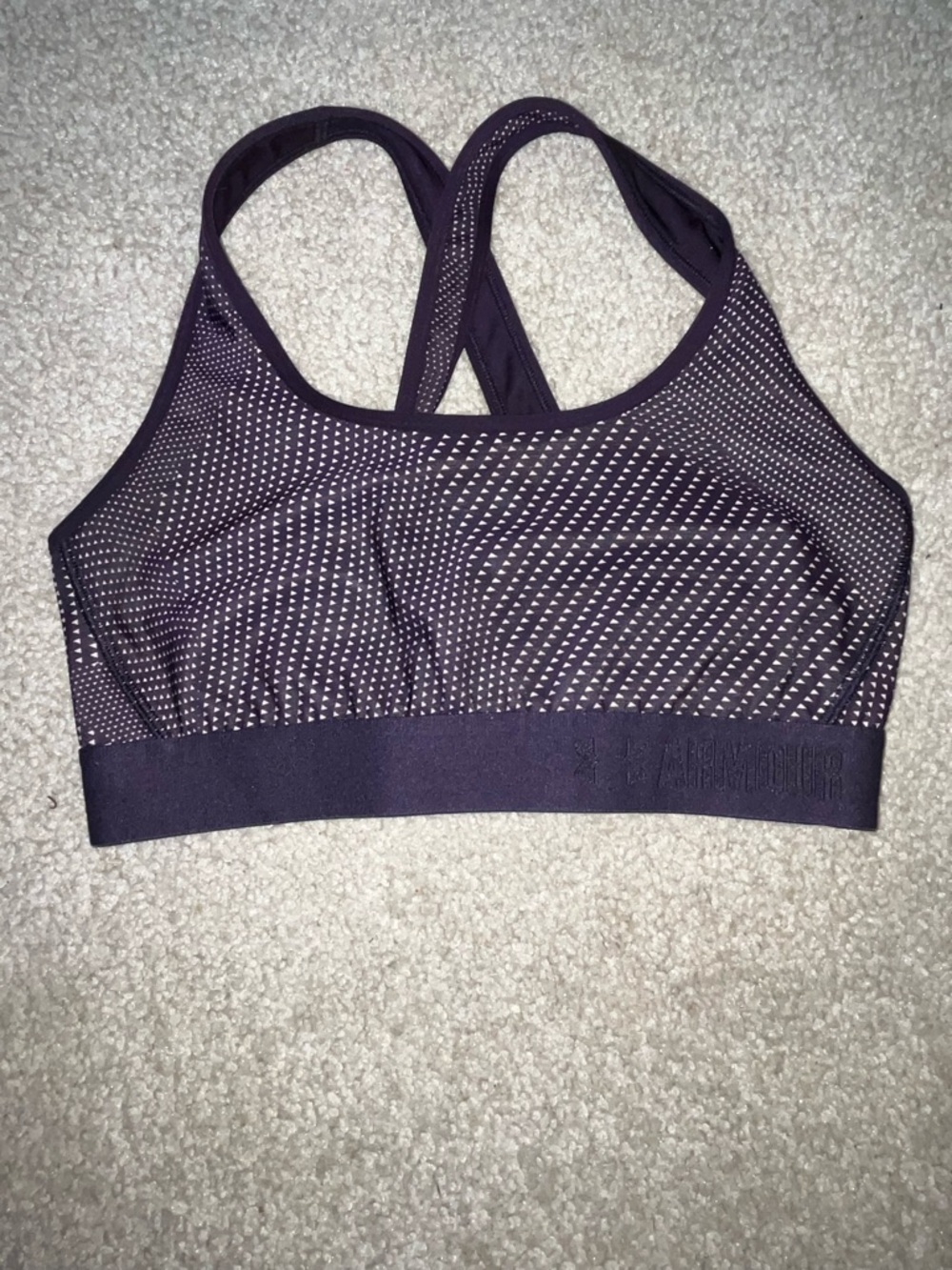 Under Armour Purple Patterned Active Set - Sports Bra & Leggings - Picture 2 of 9